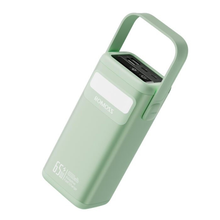 Romoss PMT40 EZCarry Pro 40000mAh 65W Fast Charge Power Bank – Green - Image 2