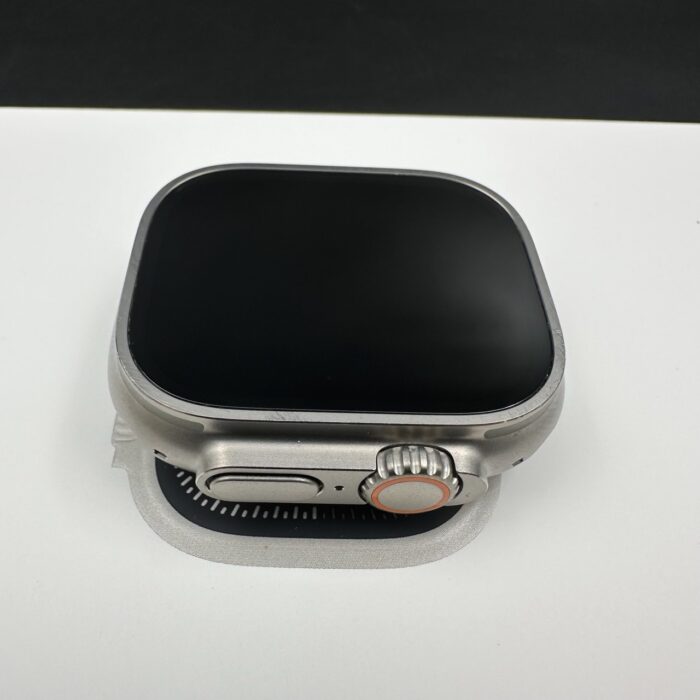 Apple Watch Ultra 2 49MM Natural Titanium Navy Ocean Band - Image 6