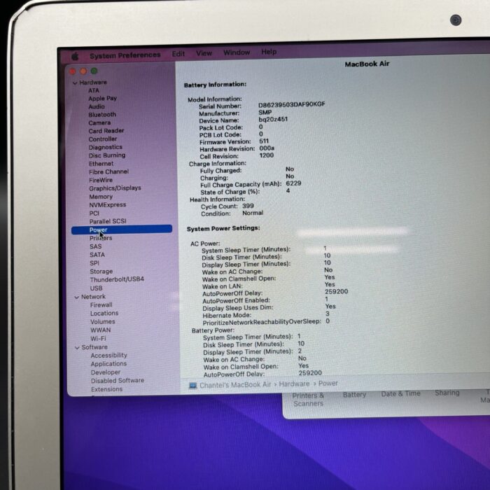 Macbook Air 2017 8GB Ram 128GB Silver - Image 6