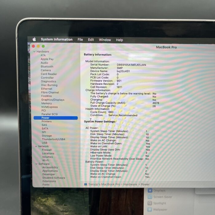 Macbook Pro 15" 2.3Ghz Intel Core i9 2019 16GB 512GB Space Grey - Image 9